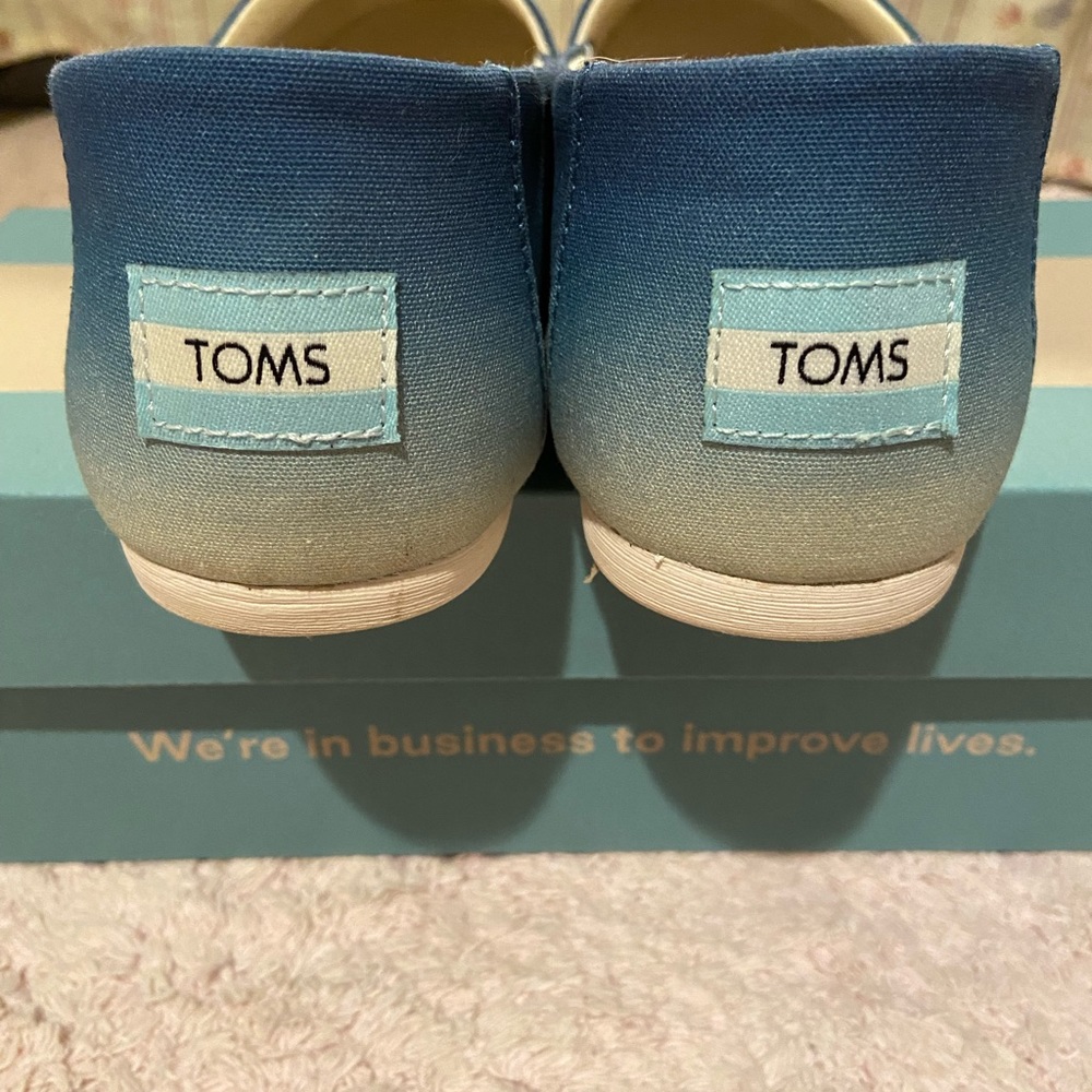 Toms slip on shoes.